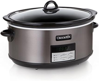 8 Quart Programmable Slow Cooker with Auto Warm - Curated Catalog H1