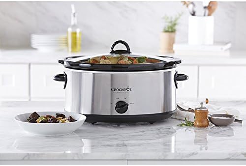 7 Quart Oval Manual Slow Cooker – Stainless Steel - Curated Catalog B7