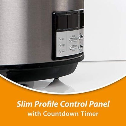 8 Quart Programmable Slow Cooker with Auto Warm - Curated Catalog H1