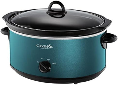 7 Quart Manual Slow Cooker – Turquoise - Curated Catalog E0