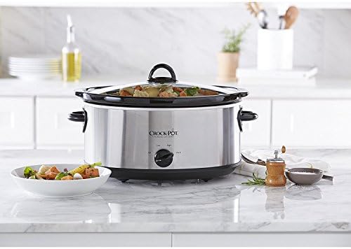 7 Quart Oval Manual Slow Cooker – Stainless Steel - Curated Catalog B7