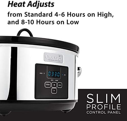 7 Quart Programmable Slow Cooker – Polished Platinum - Curated Catalog J5