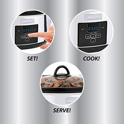 7 Quart Programmable Slow Cooker – Polished Platinum - Curated Catalog J5