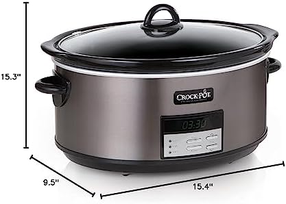 8 Quart Programmable Slow Cooker with Auto Warm - Curated Catalog H1
