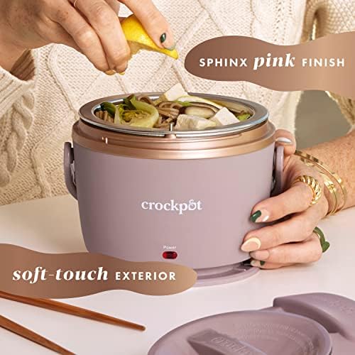 Electric Lunch Box Food Warmer 20oz – Blush Pink - Curated Catalog Z4