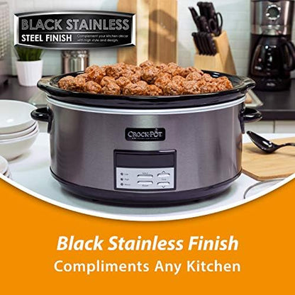 8 Quart Programmable Slow Cooker with Auto Warm - Curated Catalog H1