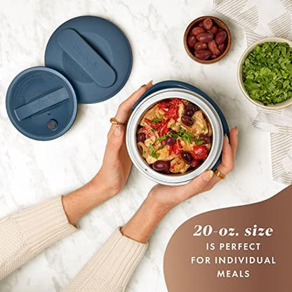 Electric Lunch Box Food Warmer 20oz – Faded Blue - Curated Catalog C1