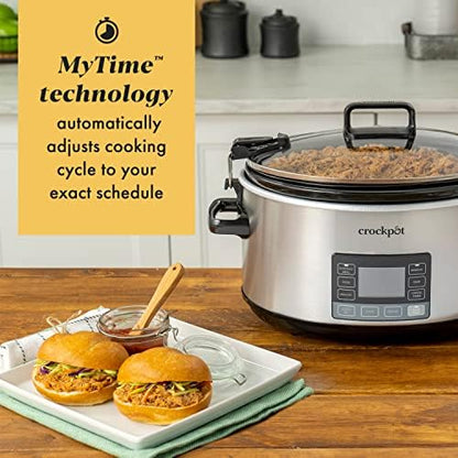 7 Quart Portable Programmable Slow Cooker with Timer - Curated Catalog M5