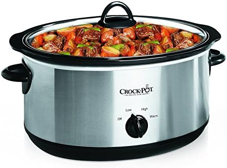 7 Quart Oval Manual Slow Cooker – Stainless Steel - Curated Catalog B7