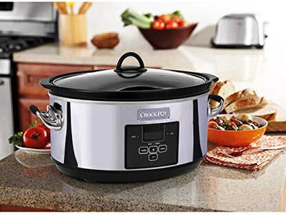 7 Quart Programmable Slow Cooker – Polished Platinum - Curated Catalog J5