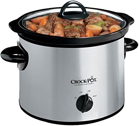 3 Quart Manual Slow Cooker – Silver - Curated Catalog H0