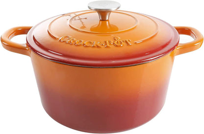3 Quart Enameled Cast Iron Dutch Oven – Aqua - Curated Catalog D4