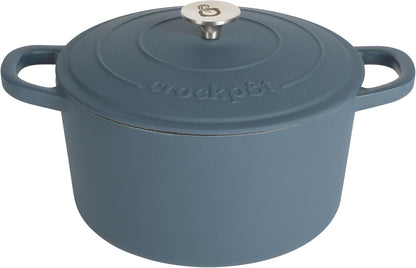 3 Quart Enameled Cast Iron Dutch Oven – Aqua - Curated Catalog D4