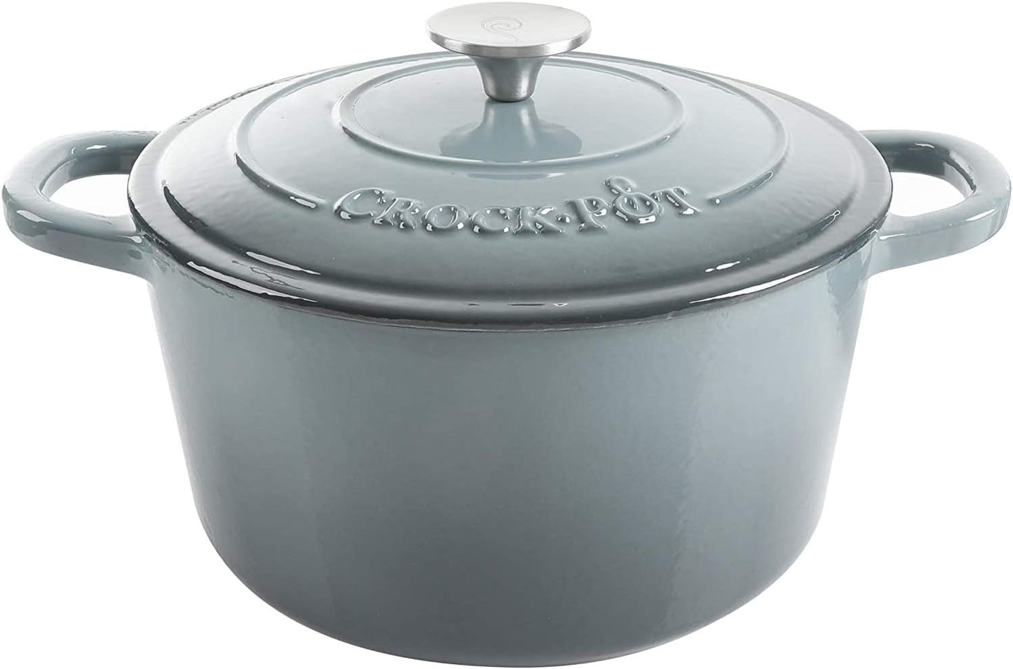 3 Quart Enameled Cast Iron Dutch Oven – Aqua - Curated Catalog D4