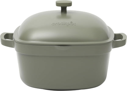 3 Quart Enameled Cast Iron Dutch Oven – Aqua - Curated Catalog G5