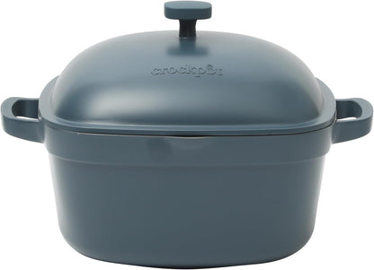 3 Quart Enameled Cast Iron Dutch Oven – Aqua - Curated Catalog D4